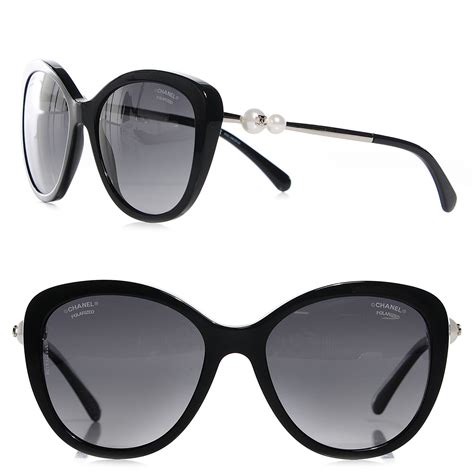 chanel 5338-h pearl sunglasses c1548 s1|CHANEL Acetate Pearl Polarized Winter Butterfly Sunglasses .